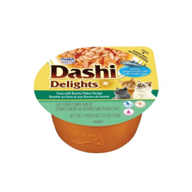 Inaba Dashi Delights Tarrina de Atún con Copos de Bonito para Gatos Comida húmeda para gatos Patitas&co