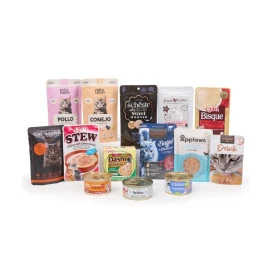 Caja de Degustación Happy CATa Comida húmeda para gatos Patitas&co