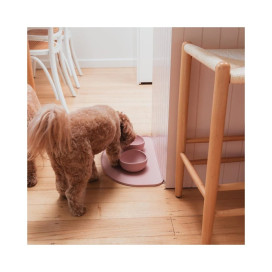 FuzzYard Life Bandeja de Silicona (Rosa) Comederos y Bebederos para perros Patitas&co