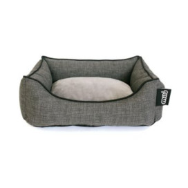 Cuna Milú Gris Antracita Camitas y mantas para Perros Patitas&co