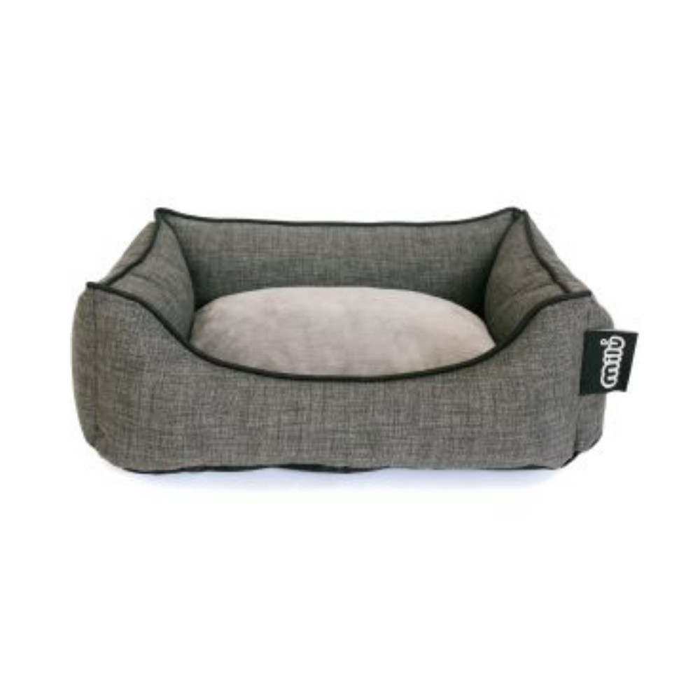 Cuna Milú Gris Antracita Camitas y mantas para Perros Patitas&co