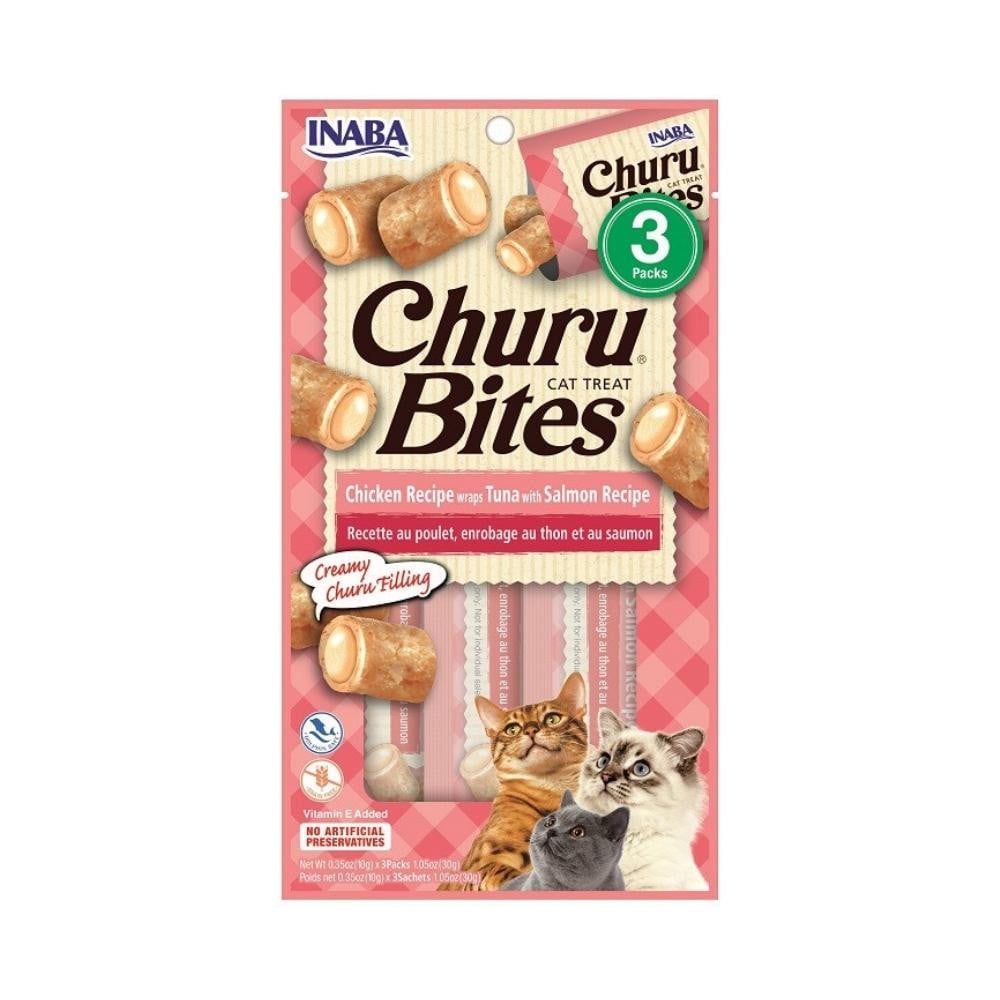 Churu Snack Bites Pollo y Atún con Salmón (3x10g)