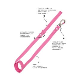 Dukier Correa Waterproof Rosa para Perro Patitas&co Patitas&co