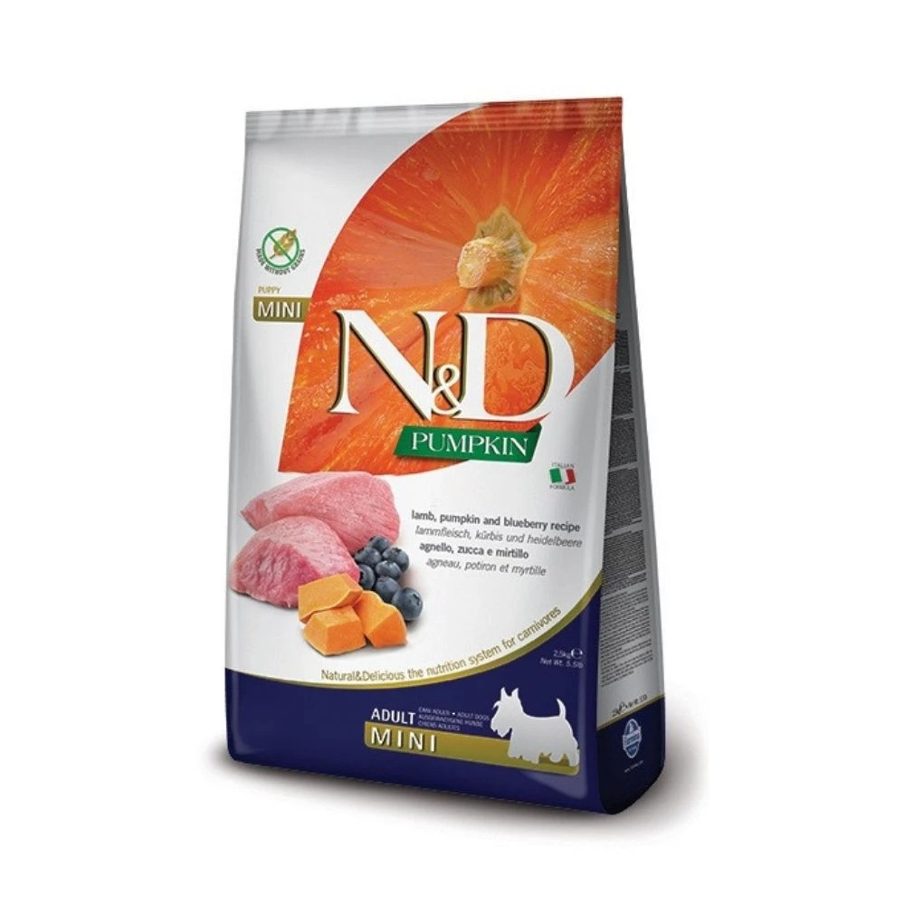 Farmina ND Pumpkin Pienso Natural de Cordero para Perros Adultos Mini Pienso para Perros Patitas&co