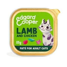 Edgard and Cooper Tarrina Adult Cordero y Pollo para Gato Comida húmeda para gatos Patitas&co
