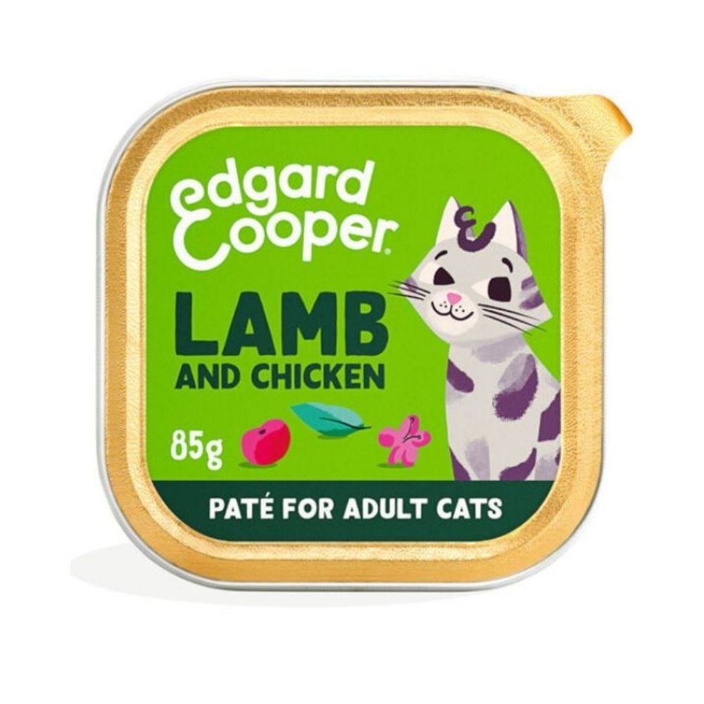 Edgard and Cooper Tarrina Adult Cordero y Pollo para Gato Comida húmeda para gatos Patitas&co