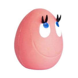Juguete Huevo Sonriente de Látex Rosa Juguetes para perros Patitas&co