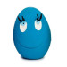 Juguete Huevo Sonriente de Látex Azul