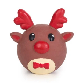 Bubimex Juguete Bola Reno de Látex para Perro Especial navidad Patitas&co
