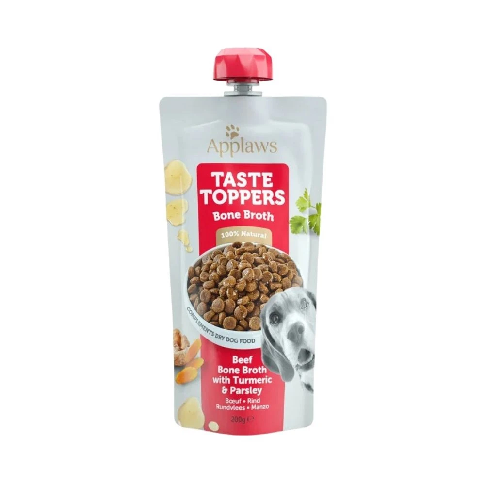 Applaws Topper Caldo de Huesos de Ternera para Perro Caldos y Toppers para Perros Patitas&co