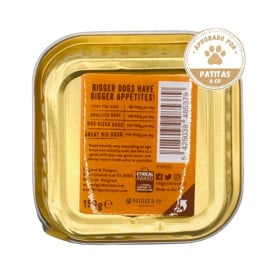Edgard and Cooper Tarrina Pollo y Pavo 150g Perros Comida húmeda para Perros Patitas&co