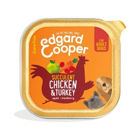 Edgard and Cooper Tarrina Pollo y Pavo 150g Perros Comida húmeda para Perros Patitas&co