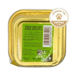Edgard and Cooper Tarrina Cordero y Ternera 150g Perro Comida húmeda para Perros Patitas&co