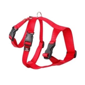 Arnes Nylon Triple Rojo Especial Galgos y Podencos Accesorios de Paseo para Perro Patitas&co