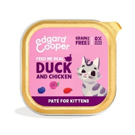 Edgard and Cooper Tarrina Pato y Pollo para Gatito Comida húmeda para gatos Patitas&co