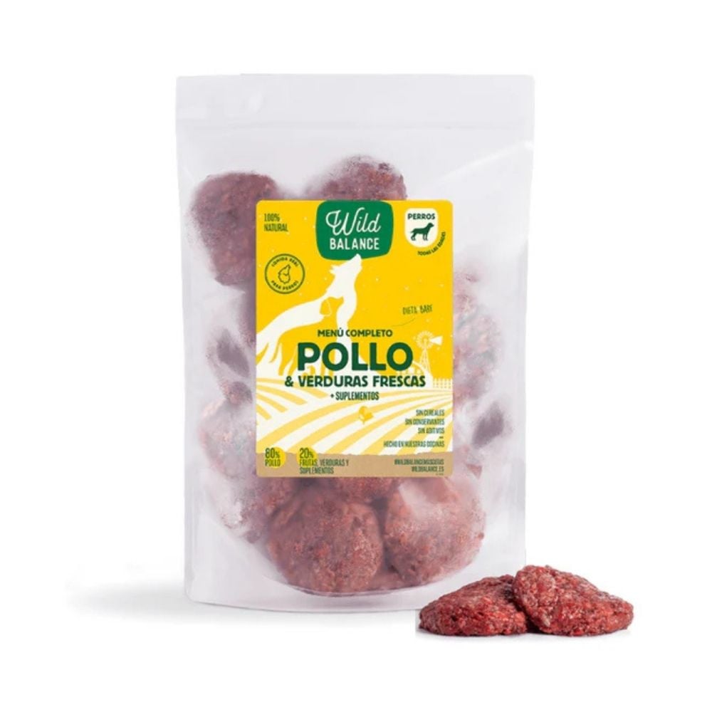 Wild Balance Dieta BARF Pollo con Verduras para Perro Dieta BARF Perros Patitas&co