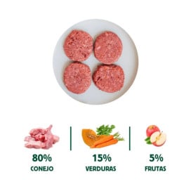 Wild Balance Dieta BARF Conejo con Verduras para Perro Dieta BARF Perros Patitas&co