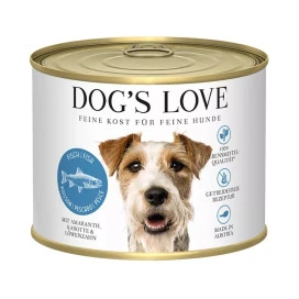 Dogs Love Lata Pescado Comida Húmeda Natural Perro Comida húmeda para Perros Patitas&co
