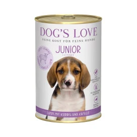Dogs Love Lata Junior Cordero Comida Húmeda Natural Perro Cachorro Comida húmeda para Perros Patitas&co