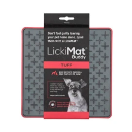 Comedero Antivoracidad LickiMat Tuff Buddy Rojo Comederos y Bebederos para perros Patitas&co