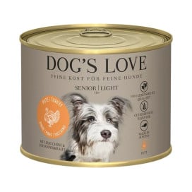 Dogs Love Lata Light Pavo Comida Húmeda Natural Perro Senior Comida húmeda para Perros Patitas&co