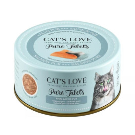Cats Love Lata Puro Filetes de Salmón para Gato Comida húmeda para gatos Patitas&co