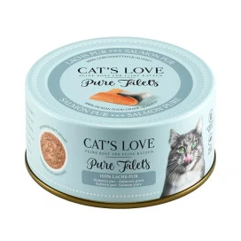 Cats Love Lata Puro Filetes de Salmón para Gato Comida húmeda para gatos Patitas&co