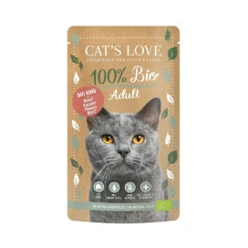 Cats Love Sobre Bio Ternera para Gato Comida húmeda para gatos Patitas&co
