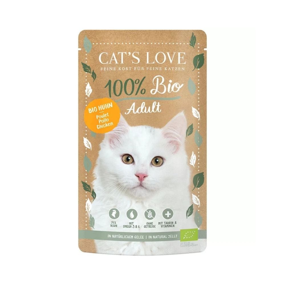 Cats Love Sobre Bio Pollo para Gato Comida húmeda para gatos Patitas&co