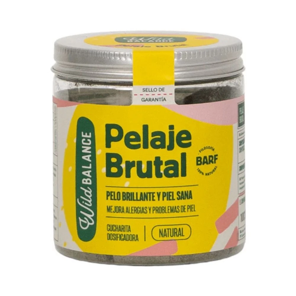 Wild Balance Suplemento Natural Salud Pelo y Piel (Pelaje Brutal) Vitaminas para Perros y otros Suplementos Patitas&co