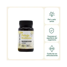 Wild Balance Pelaje Radiante (Cápsulas omega 3) Vitaminas para Perros y otros Suplementos Patitas&co