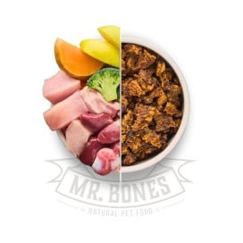 Mr. Bones Dieta BARF Deshidratada Pollo de Corral para Perro Comida natural para perros Patitas&co