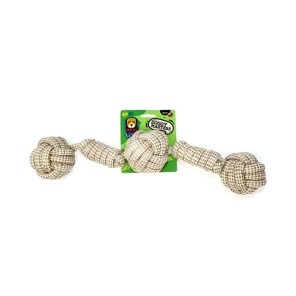 Doggy Masters Juguete Mordedor Cuerda de 3 nudos