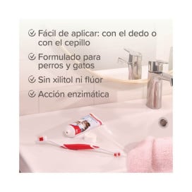 Beaphar Pasta Dentifrica Rico Sabor a Carne Higiene dental perros Patitas&co