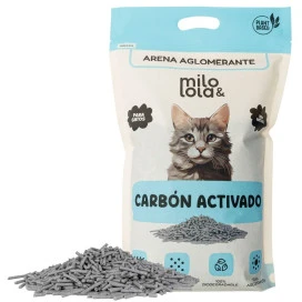 Milo y Lola Arena Aglomerante Carbón Activado para Gato Higiene y salud Gato Patitas&co