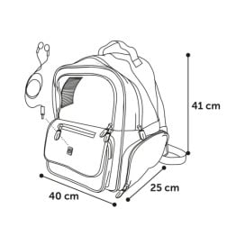 Flamingo Mochila Wiro Azul Transporte y Viaje para Perro Patitas&co