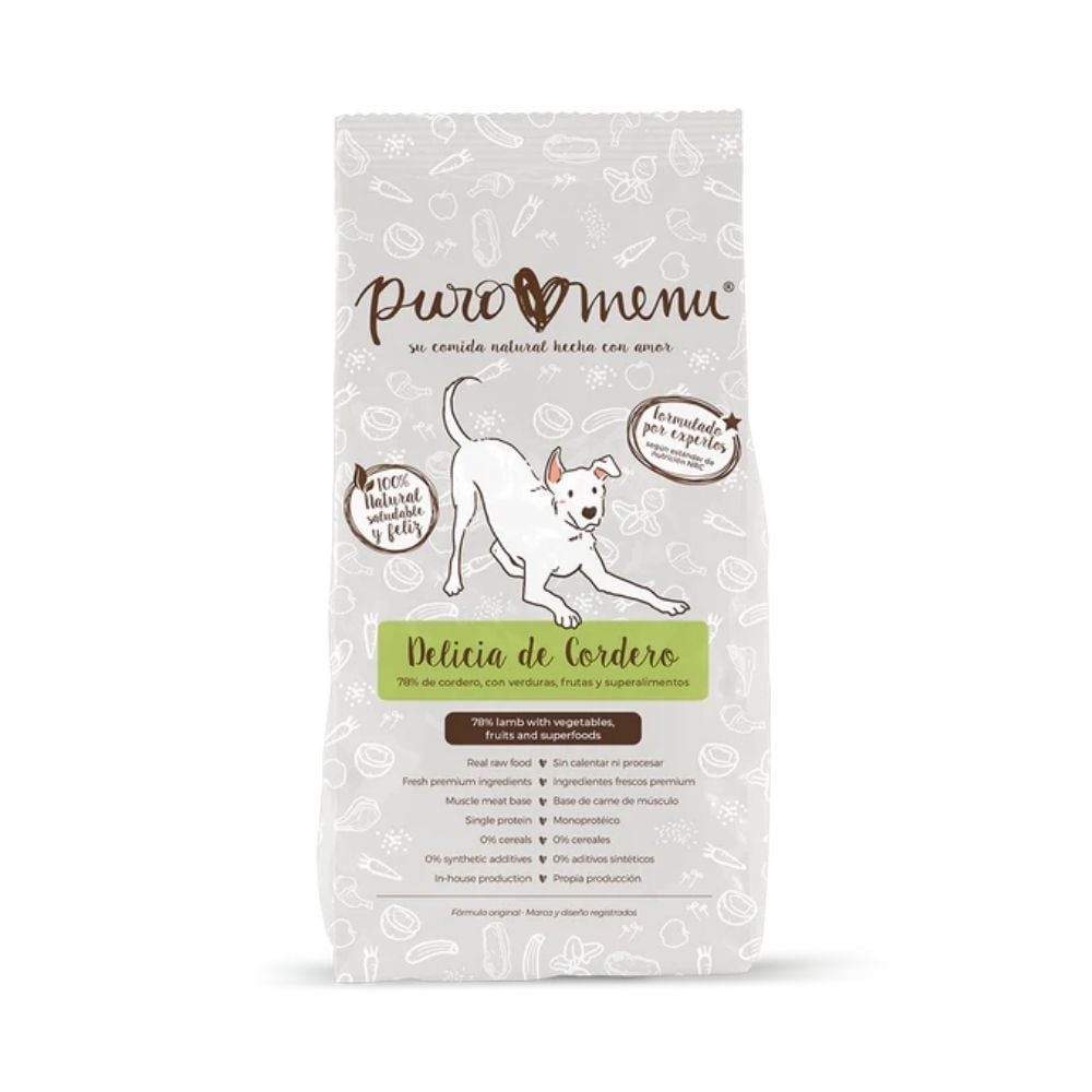 Puromenu Dieta BARF Cordero (Delicia de Cordero) para Perro Patitas&co Patitas&co