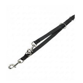 Correa Nylon Multiposición Negra Accesorios de Paseo para Perro Patitas&co