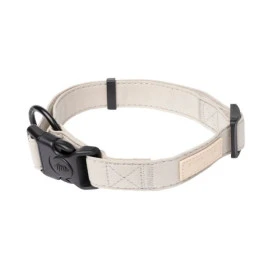 Fuzzyard Life Collar Algodon Blanco Arena Accesorios de Paseo para Perro Patitas&co