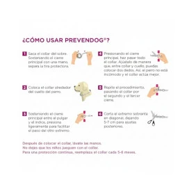 PrevenDog Collar Antiparasitario de 60 cm para Perros hasta 10 kg Antiparasitarios y Repelentes para perros Patitas&co
