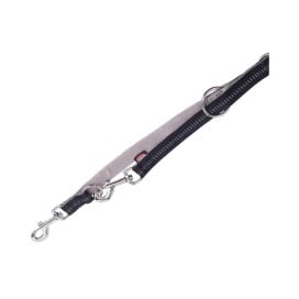 Correa Nylon Suave Multiposicion Negra Accesorios de Paseo para Perro Patitas&co