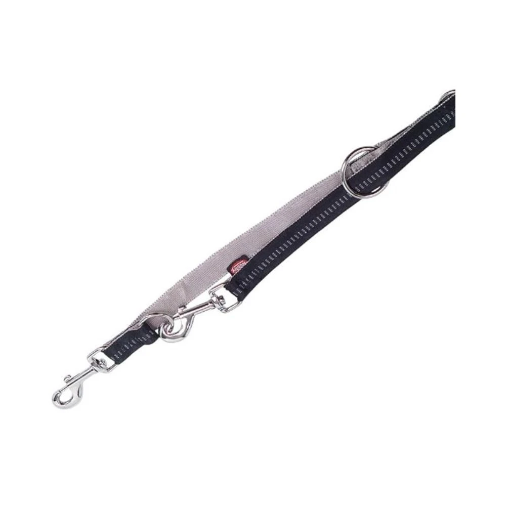 Correa Nylon Suave Multiposicion Negra Accesorios de Paseo para Perro Patitas&co