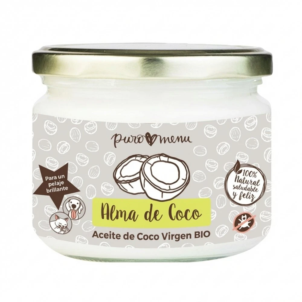 Suplemento Aceite de Coco Puromenu Alma de Coco para Perros y Gatos Vitaminas para Perros y otros Suplementos Patitas&co