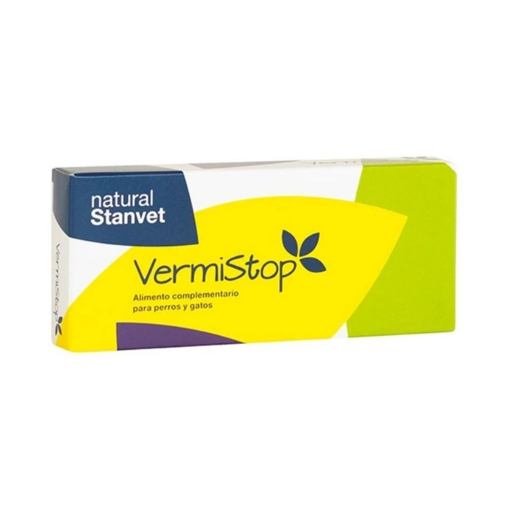 Stangest Suplemento Vermistop Desparasitario Perros y Gatos 20 Comprimidos Vitaminas para Perros y otros Suplementos Patitas&co