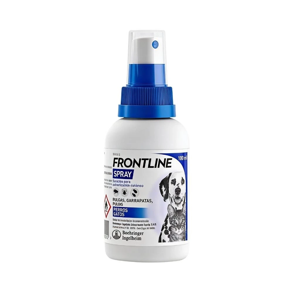 Frontline Spray 100 ml Antiparasitario para Perros y Gatos Antiparasitarios para gatos Patitas&co