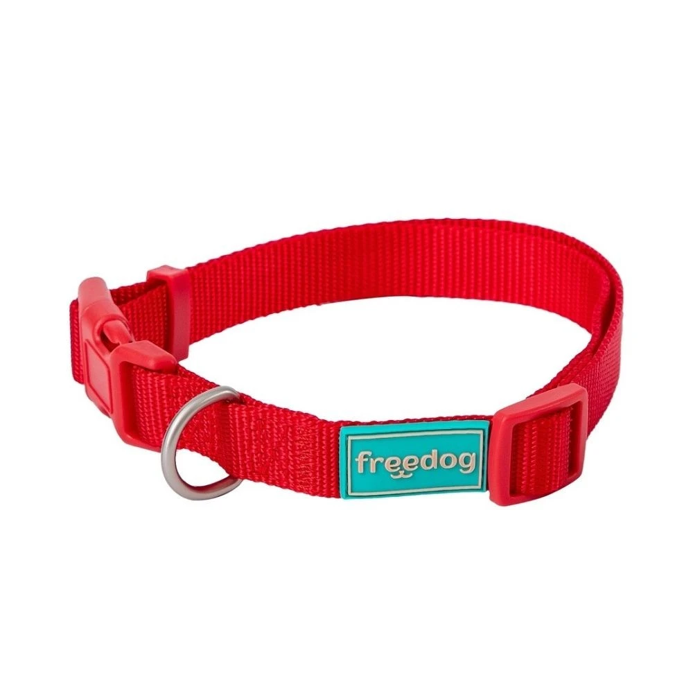 Freedog Collar Nylon Basic Rojo Accesorios de Paseo para Perro Patitas&co