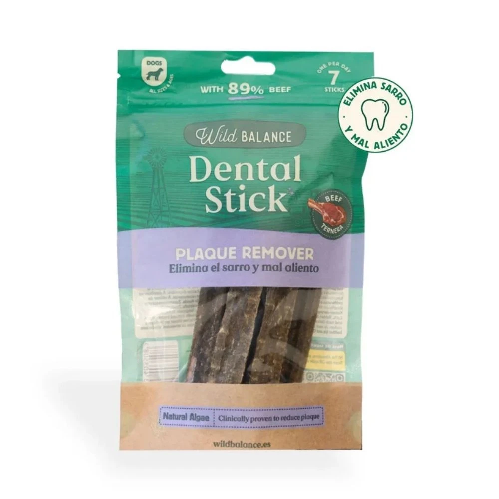 Wild Balance Stick Dental Fuera Placa con Algas Marinas Comida natural para perros Patitas&co