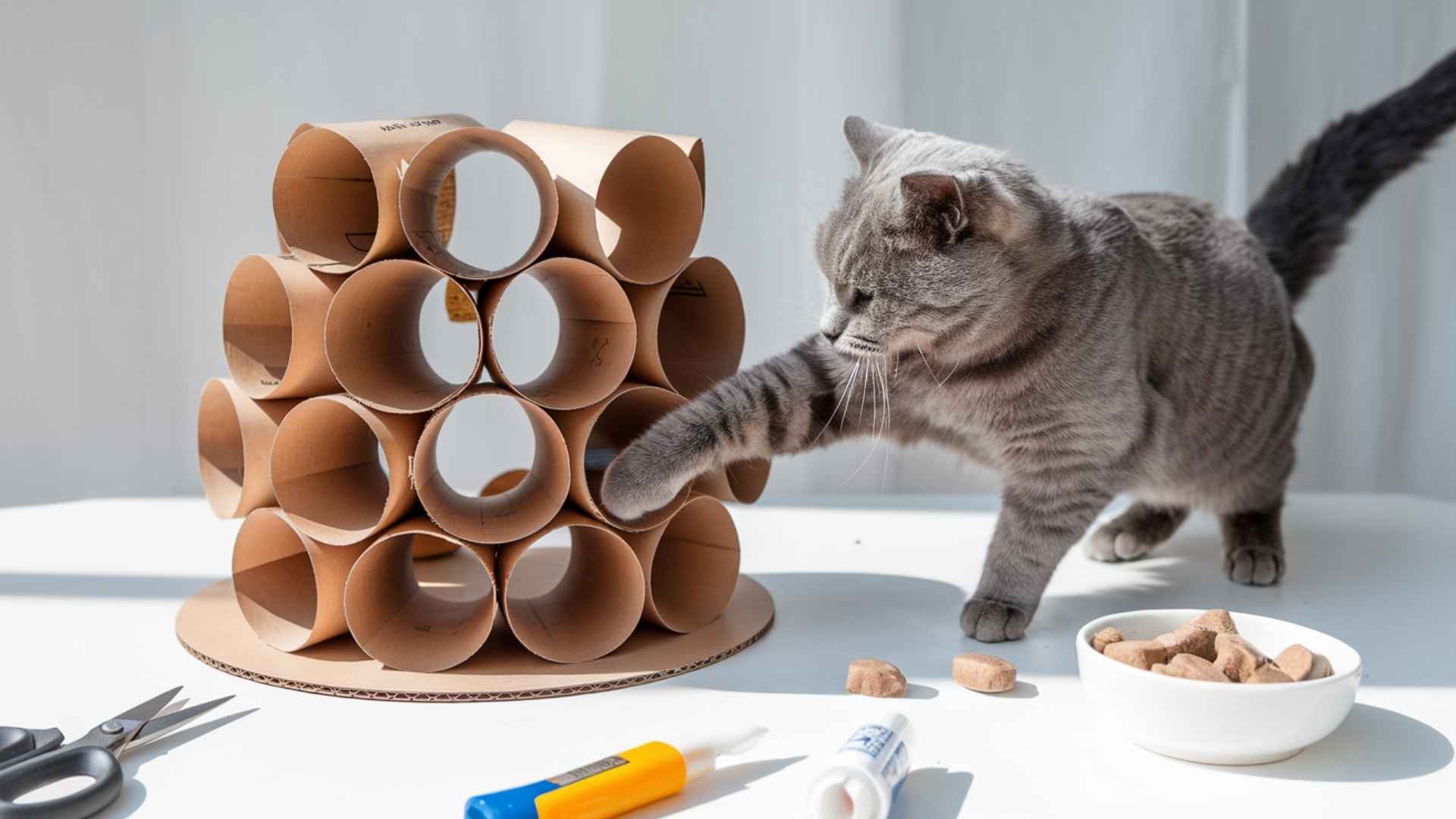 Rascador Juguetes Interactivos Para Gatos Caseros Ideas De