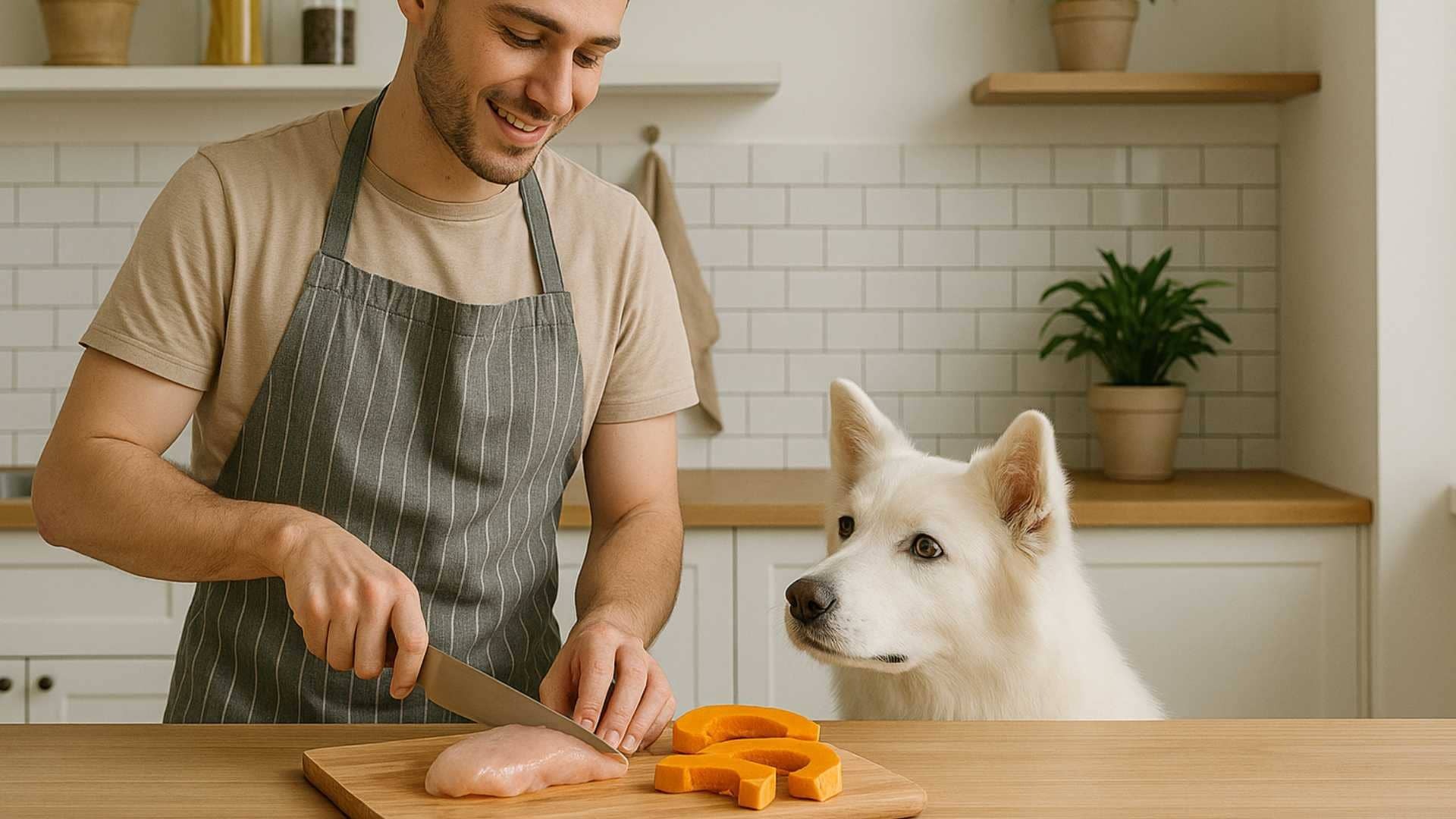 Receta casera para perros con pollo