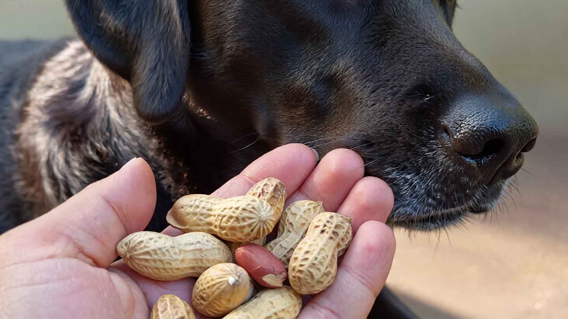 Los perros pueden comer cacahuetes
